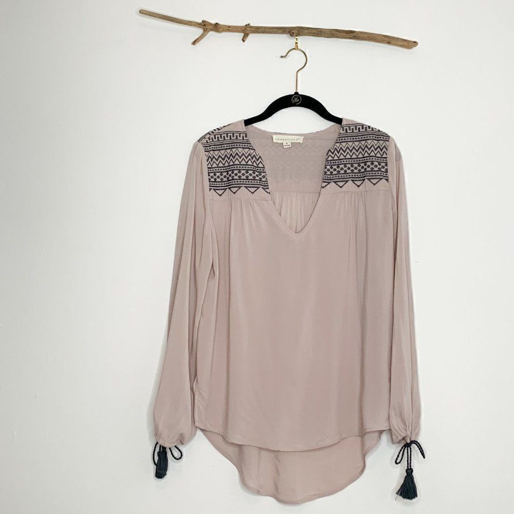 Lovestitch Embroidered  Boho Top Size S